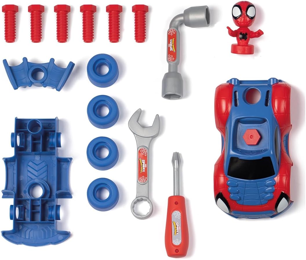 Smoby - Spidey Box – gereedschapskoffer – knutselspeelgoed voor kinderen – 360905
