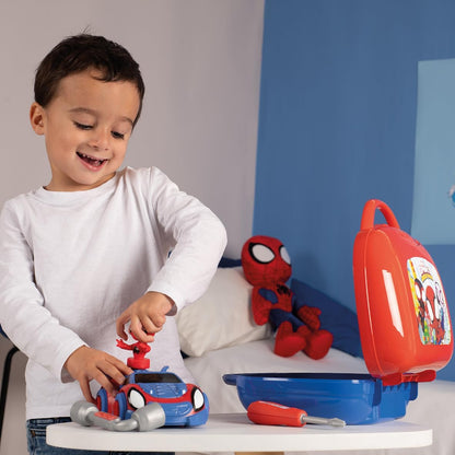 Smoby - Spidey Box – gereedschapskoffer – knutselspeelgoed voor kinderen – 360905