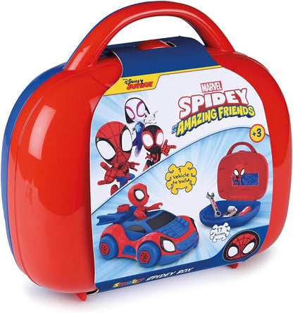 Smoby - Spidey Box – gereedschapskoffer – knutselspeelgoed voor kinderen – 360905