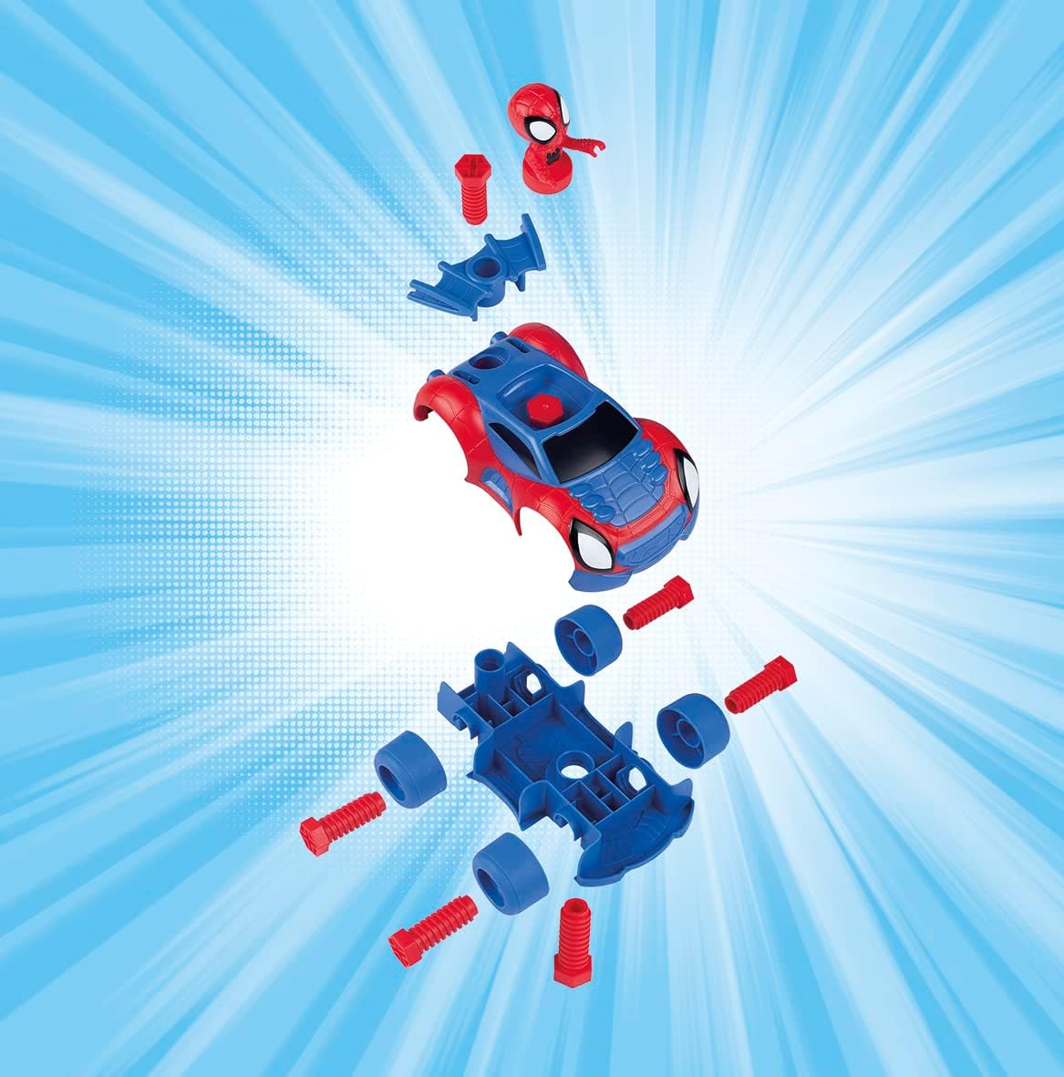 Smoby - Spidey Box – gereedschapskoffer – knutselspeelgoed voor kinderen – 360905