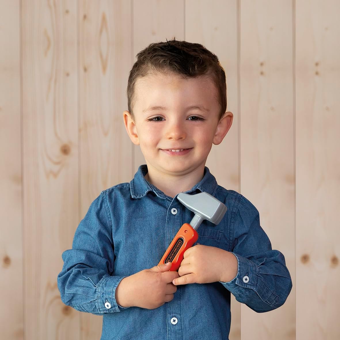 Smoby - Black+Decker - Set 6 strumenti fai da te per bambini + 12 accessori - dai 3 anni - 360934