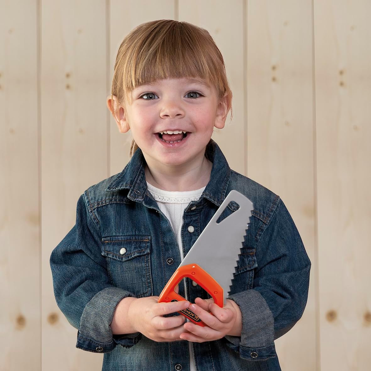 Smoby - Black+Decker - Set 6 strumenti fai da te per bambini + 12 accessori - dai 3 anni - 360934