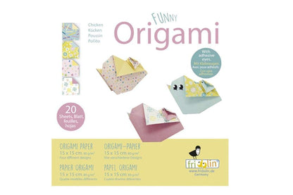 Funny Origami. Chicks. 20 sheets 15x15 cm