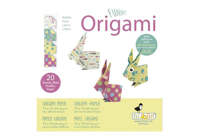 Funny Origami. Rabbits. 20 sheets 15x15 cm