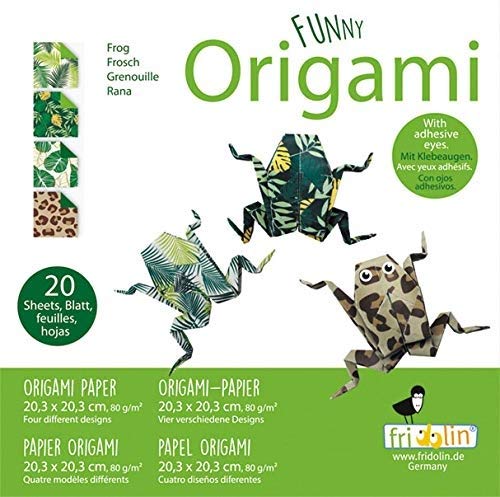 Funny Origami. Frogs. 20 sheets 20x20 cm