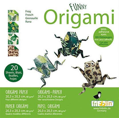 Funny Origami. Frogs. 20 sheets 20x20 cm