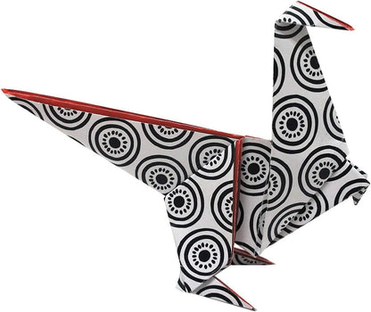 origami Dino vouwen 20 x 20 cm 20 stuks multicolor