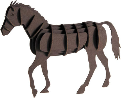 fFidolin 3D Papiermodell - Pferd, aus Papier, b/h/t: ca. 12 × 9 × 4,5 cm (montiert