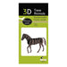 fFidolin 3D Papiermodell - Pferd, aus Papier, b/h/t: ca. 12 × 9 × 4,5 cm (montiert