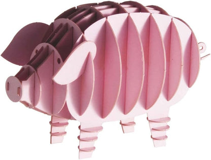 Fridolin 3D papieren model varken