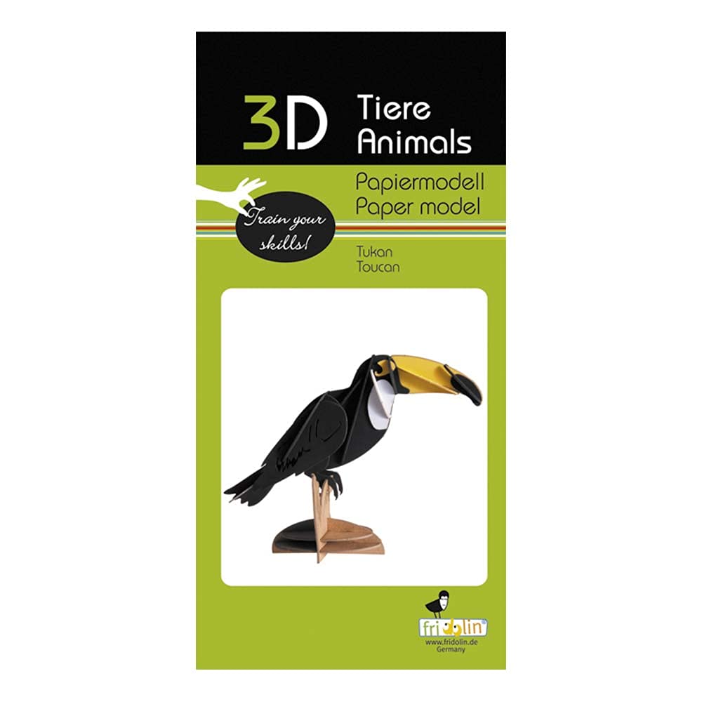 3D Paper Model Toucan