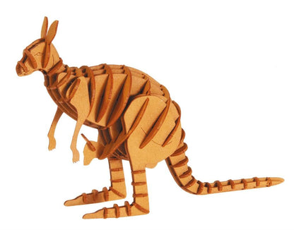Fridolin 3D Papiermodell Känguruh