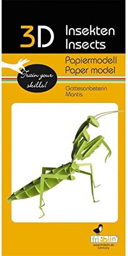 3D Paper Model Praying Mantis