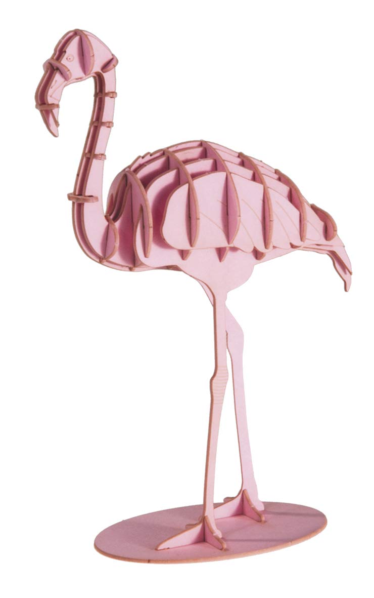 Fridolin 3D Papiermodell - Flamingo