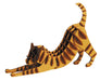 Fridolin 3D Papiermodell - Katze rotbraun