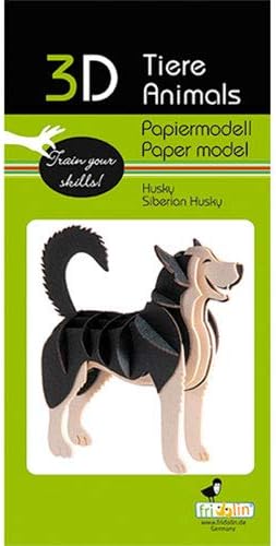 Fridolin 3D Papiermodell Husky
