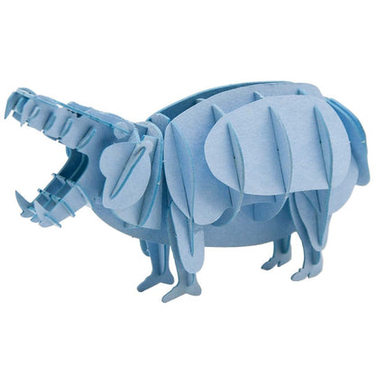 Fridolin 3D Papiermodell Flusspferd