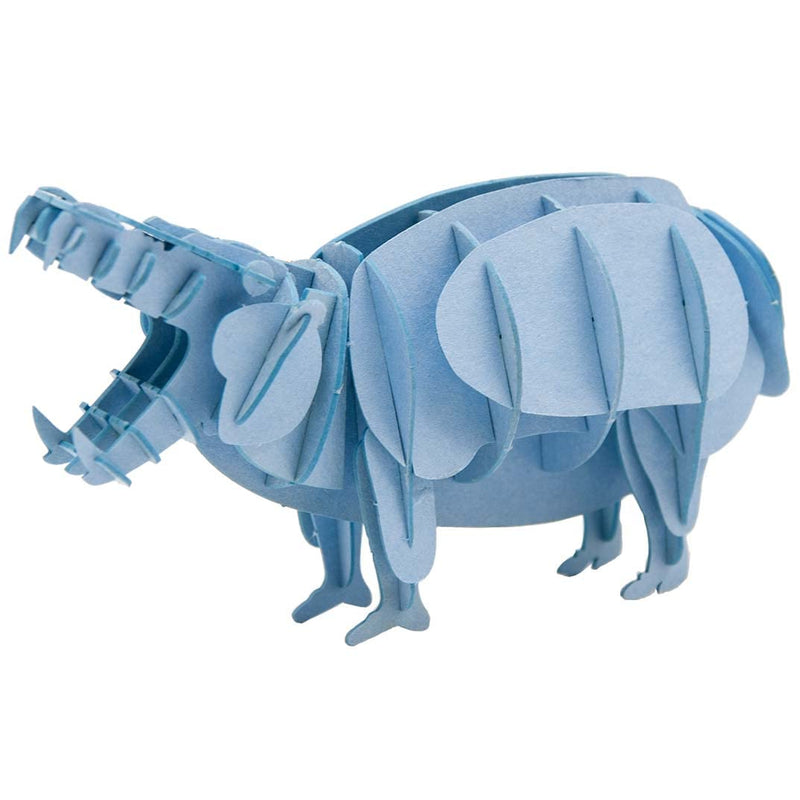 Fridolin 3D Papiermodell Flusspferd