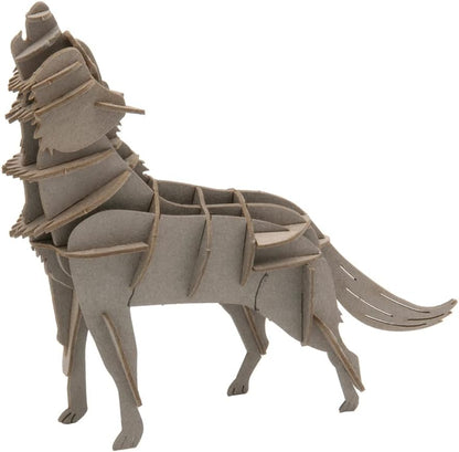 Fridolin 3D Papiermodell, Wolf, 11x9,5cm