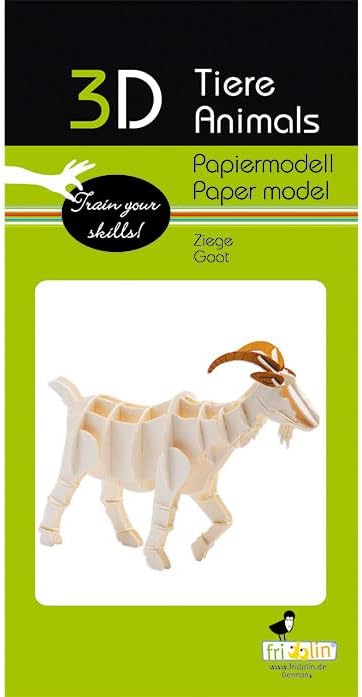 Fridolin 3D Papiermodell Ziege