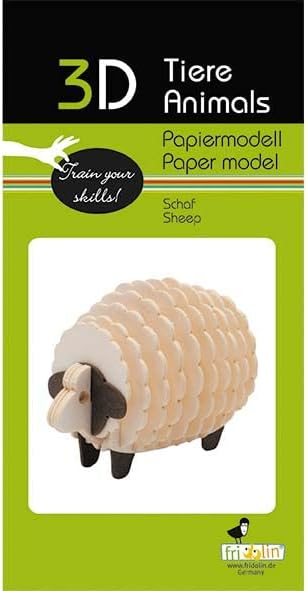 Fridolin 3D Papiermodell Schaf