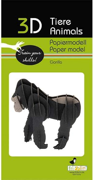 3D Paper Model Gorilla