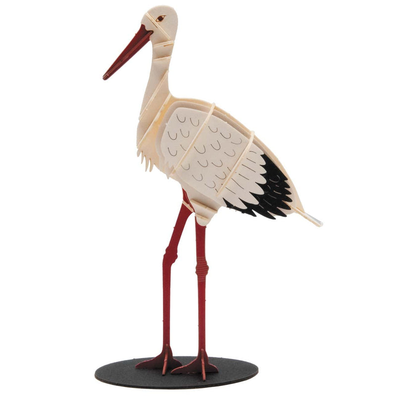 Fridolin 3D papieren model ooievaar