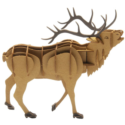 Fridolin 3D Papiermodell Hirsch