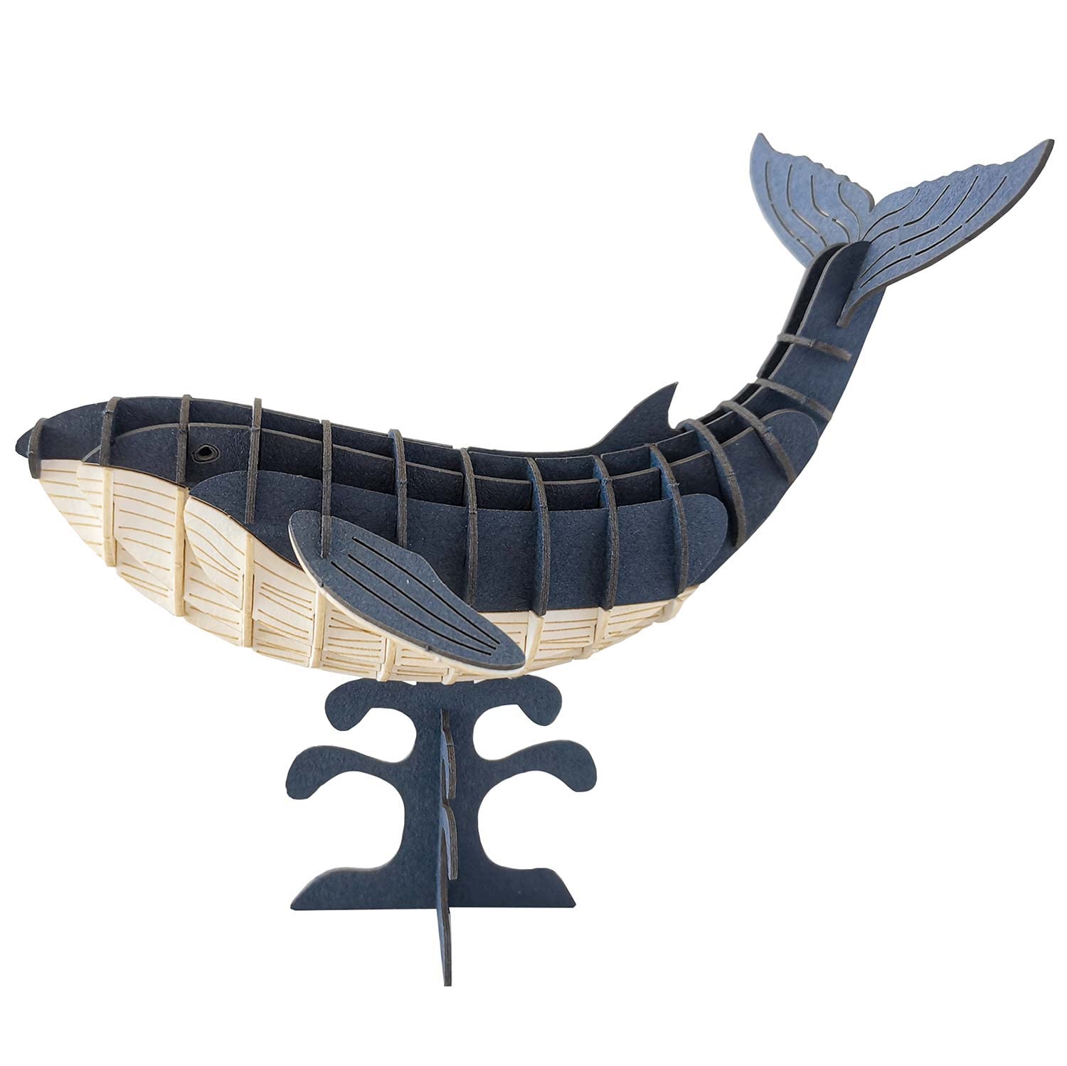 Fridolin 3D Papiermodell Blauwal