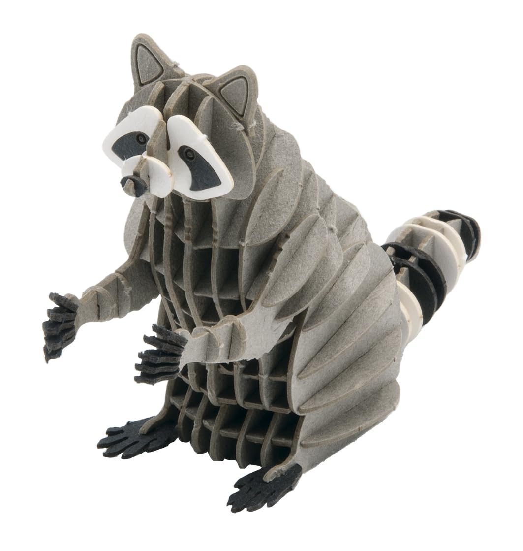Fridolin 3D Papiermodell - Waschbär