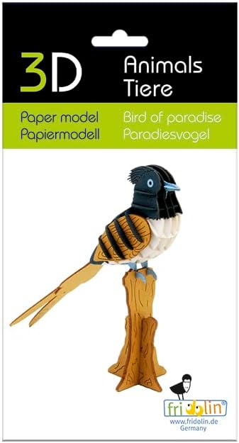 3D Paper Model Bird of Paradise