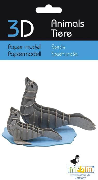 Fridolin 11748 - Modello di carta 3D - Cani da mare