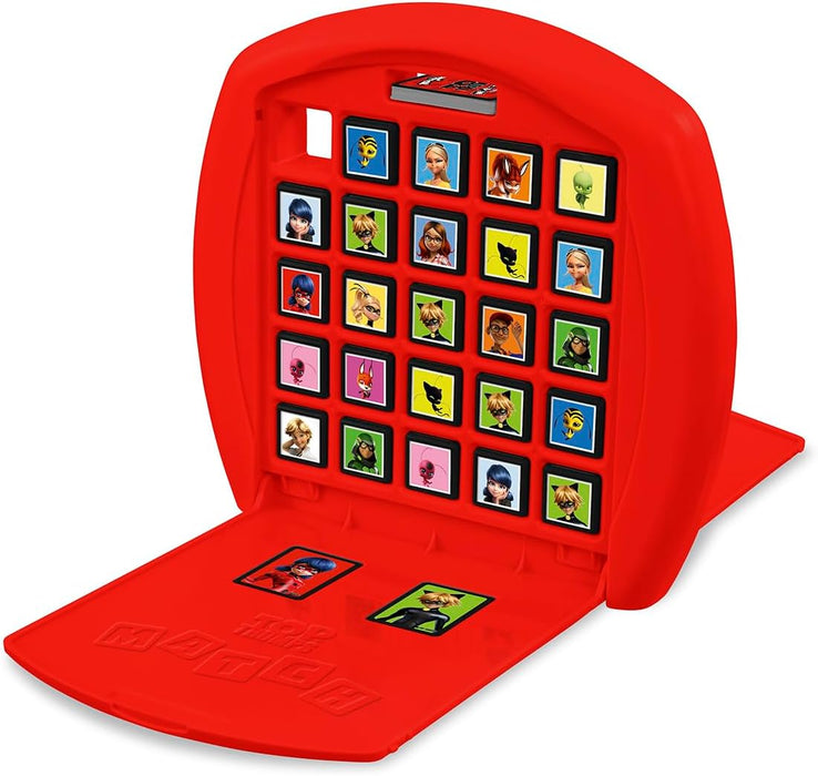 Top Trumps Match Miraculous - Juego De Mesa, Juegos Infantiles, Conecta 5 Dados Iguales En Tu Propio Tablero, Juego De Memoria 4 Años, Para 2 Jugadores