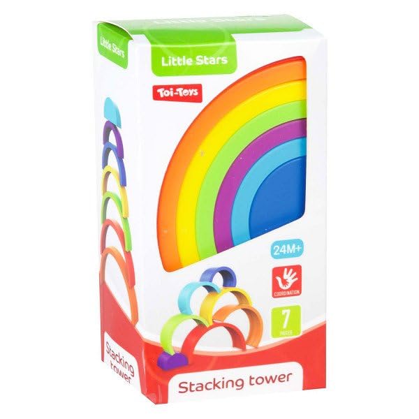 Toi-Toys - Little Stars Baby Stapeltoren Regenboog 7dlg.