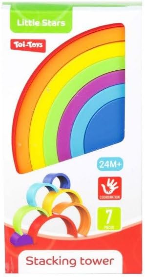Toi-Toys - Little Stars Baby Stapeltoren Regenboog 7dlg.
