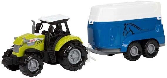 Ackers Ville Tractor en Trailer met Licht en Geluid, 10cm