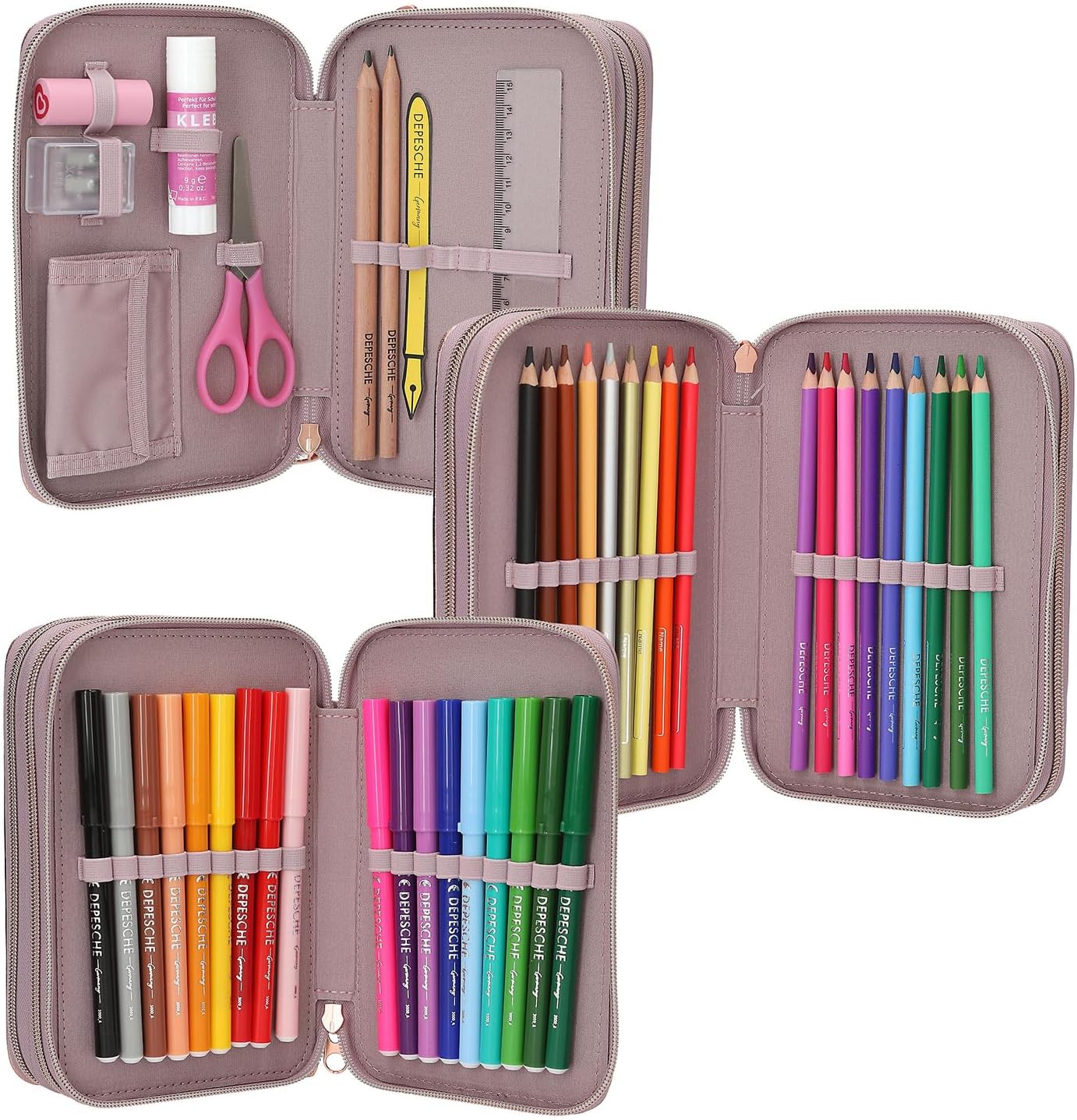 Topmodel - Topmodel Triple Pencil Case Viva Violet -