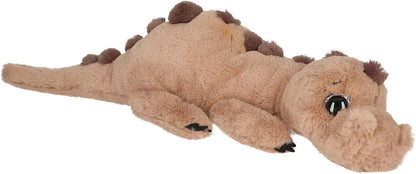 Depesche 13429 Dino World Cuddly Toy Dinosaur in Brown with Teeth in Dark Brown, Approx. 50 cm Large Plush Toy