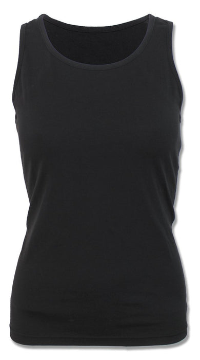 Spiral Women's Urban Fashion-Razor Back Top Black Vest