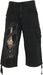Spiral - Bone Rips - Vintage Cargo Shorts 3/4 Long Black L Black