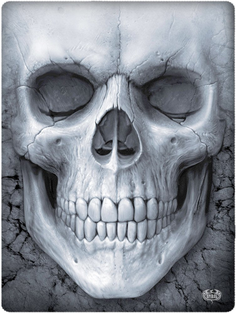 Spiral - Solemn Skull - Fleece Blanket with Double Sided Print - L