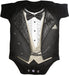 Spiral - Baby-Boys - TUXED - Baby Sleepsuit Black - Small