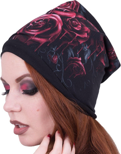 Spiral - Blood Rose - Light Cotton Beanies Black
