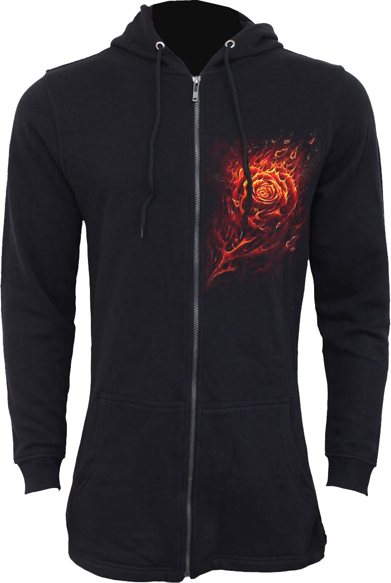 Spiral - BURNT ROSE (Female Black Hoodies) Small