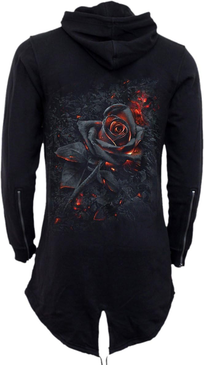 Spiral - BURNT ROSE (Female Black Hoodies) Small