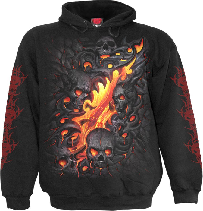 Spiral - Men - SKULL LAVA - Hoody Black XXL Black
