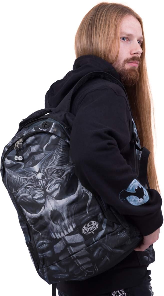 Spiral Skull Armour Unisex Rucksack schwarz