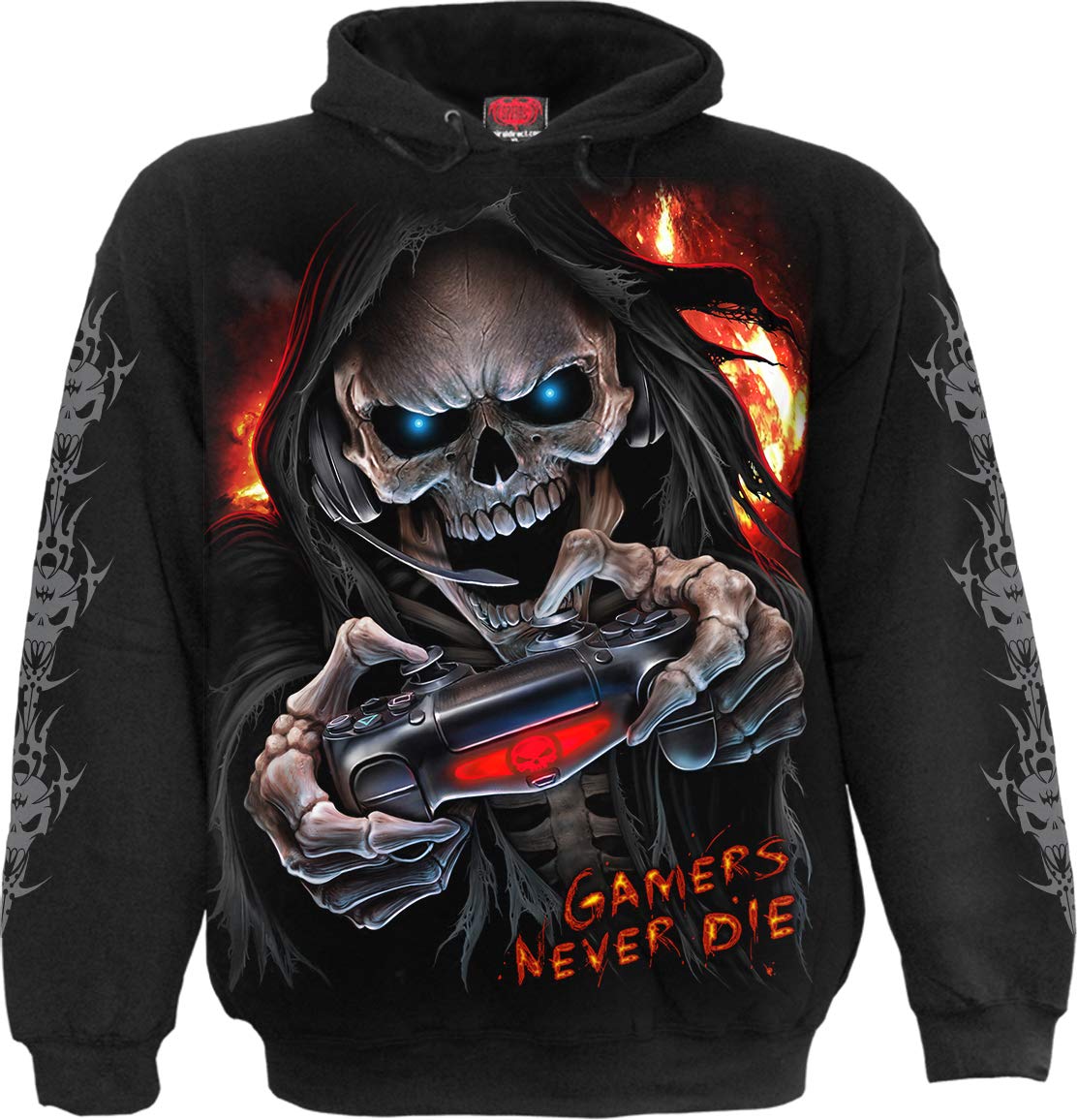 Spiral - RESPAWN (Unisex Black Hoodies) Ex Ex Large