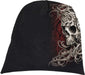 Spiral Skull Shoulder Wrap Unisex Mütze Schwarz Everyday Goth, Gothic, Horror