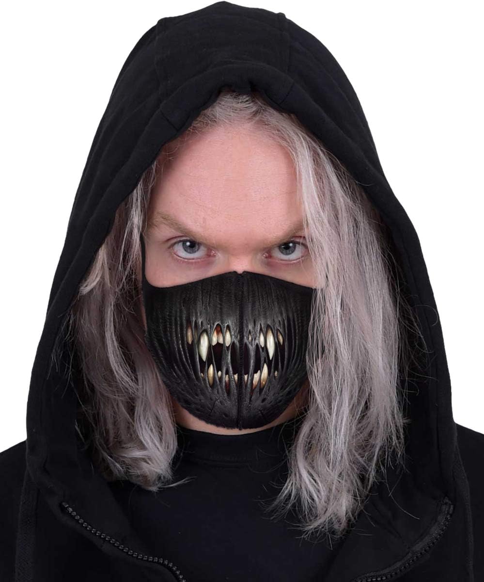 Spiral - FIRST BITE (Unisex Black Face Masks) One Size